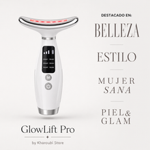 GlowLift Pro 7 en 1 Masajeador facial y de cuello con LED
