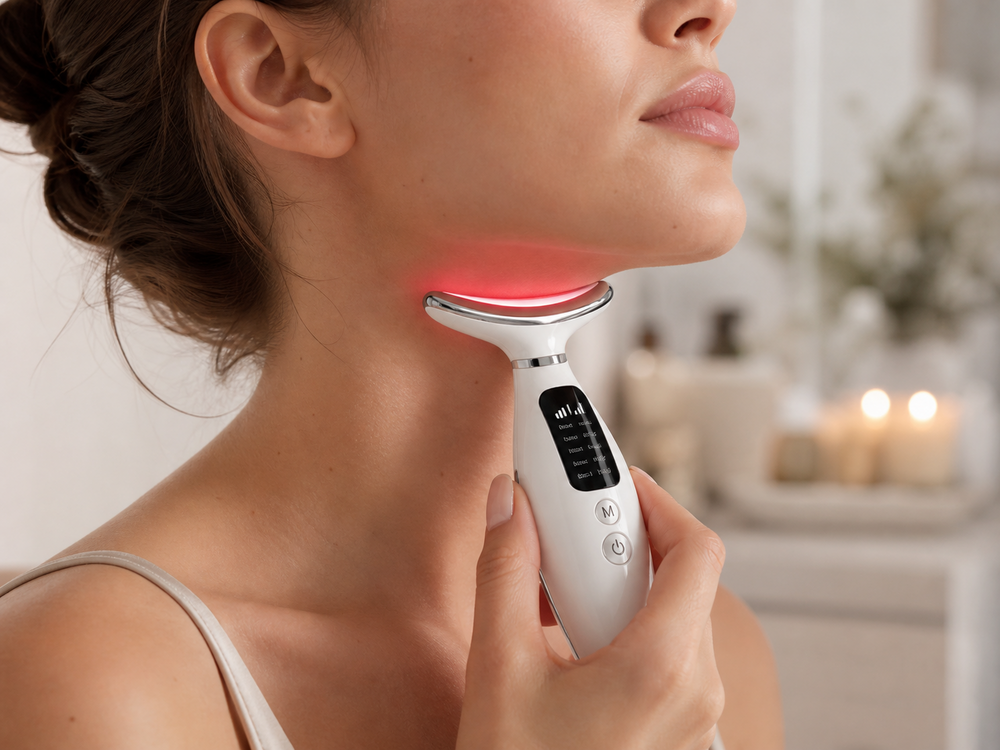 Como usar el dispositivo LED facial y cuello
